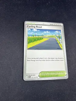 Cycling Road 157/165 Uncommon Scarlett & Violet 151 Pokemon Trainer Card - Image 4
