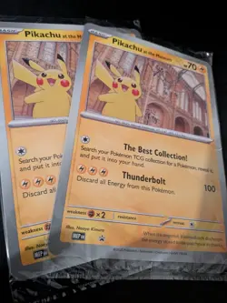 2x Pikachu At The Museum Jumbo Promo Pokemon Card Sealed! - Image 2