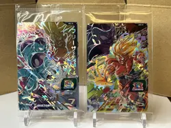 Bandai Super Dragon Ball Heroes cards ABS-09,10 Son Goku SS, Frieza promo SEALED - Image 1