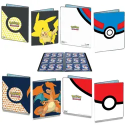 Genuine Ultra Pro Pokemon Trading Card Folder Albums Portfolios Binder Pokeball - Image 1