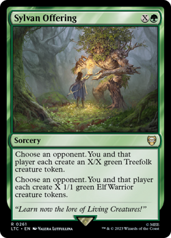 Sylvan Offering #261 | NM Near Mint | LTC Lord of the Rings Magic MTG - Image 1