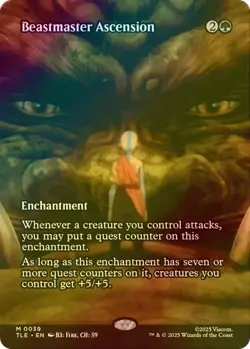 MTG Beastmaster Ascension #0039 Foil Borderless Mythic Avatar: TLA - Image 1