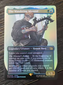 The Wandering Minstrel (Borderless) Final Fantasy Foil - Image 1