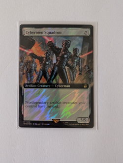 MtG Cybermen Squadron Universe Surge Foil Extended Art Doctor Who Magic R 1048 - Image 1