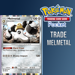 Pokemon TCG POCKET MELMETAL ABLITY HARD COAT (Trading Card Game) TCGP - Image 1