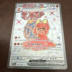 Pokemon TCG Magcargo ex 191/167 Sv06: Twilight Masquerade Tera Holo Ultra Rare - Image 1