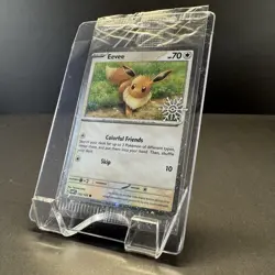 Pokemon TCG Evee 133/165 Snowflake Stamp Promo 2025 Holiday Advent Calendar NM - Image 3