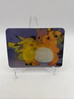Pokemon Pikachu Raichu 3D Lenticular Promo Card Viz Video Pioneer PIKA-0030D/DVD - Image 1