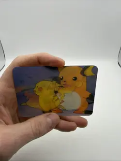Pokemon Pikachu Raichu 3D Lenticular Promo Card Viz Video Pioneer PIKA-0030D/DVD - Image 4