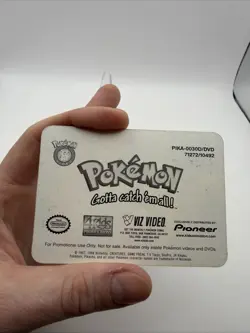 Pokemon Pikachu Raichu 3D Lenticular Promo Card Viz Video Pioneer PIKA-0030D/DVD - Image 5