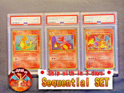 PSA 10 Charmander Charmeleon Charizard Set 003/032 CLL Pokemon Classic JPN #249 - Image 1