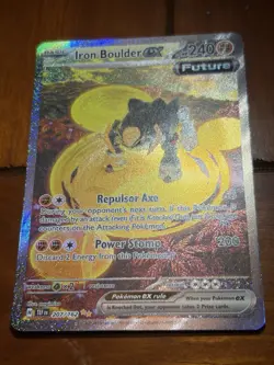 Pokemon Iron Boulder ex 207/162 SV05 Temporal Forces SIR Basic EX 240 HP Holo - Image 2