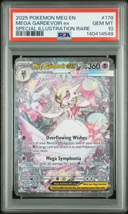 2025 POKEMON MEG EN-MEGA EVOLUTION #178 MEGA GARDEVOIR EX PSA 10 - Image 1