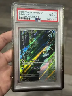 Pokemon TCG Psyduck Scarlet & Violet 151 IR 175/165 PSA 10 (Damaged Slab) - Image 1