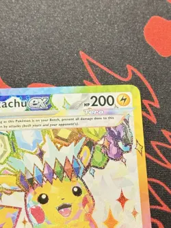 Pikachu ex 219/191 Pokemon Sv08: Surging Sparks Holo Full Art English Near Mint - Image 4