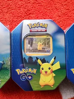 Pokemon TCG: Full Set of Three (3) Pokemon GO Tins - Factory Sealed - Image 2