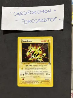 Pokemon Electabuzz N2 -Kids Wb Presents Pokemon The First Movie-Eng-promo-Mint! - Image 1