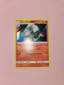 Alolan Marowak 12/111 Sm-Crimson Invasion Pokemon TCG Holo LP - Image 1