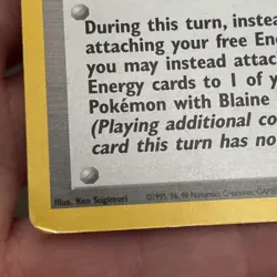 Pokemon TCG Blaine Trainer Gym Challenge Holo Card 17/132 - Image 5