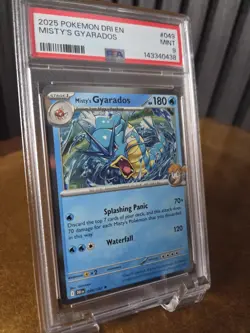 Pokemon Sv10: Destined Rivals Misty's Gyarados 049/182 Rare Holo PSA 9 English - Image 2