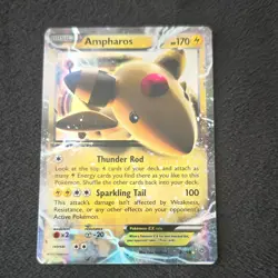 Pokemon Ampharos EX 27/98 XY Ancient Origins Holo Rare English Basic 170 HP - Image 1