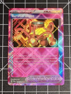 Pokemon TCG - Survival Brace - 164/167 Twilight Masquerade - ACE SPEC Holo Rare - Image 1