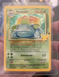 Pokemon TCG Celebrations Venusaur Holo Rare Card #15/102 Classic Collection - Image 1