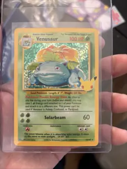 Pokemon TCG Celebrations Venusaur Holo Rare Card #15/102 Classic Collection - Image 3