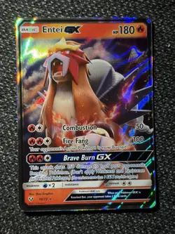 Entei GX - 10/73 - Pokemon Shining Legends Sun & Moon Ultra Rare Card NM - Image 1