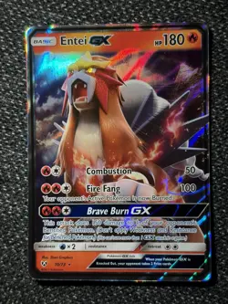 Entei GX - 10/73 - Pokemon Shining Legends Sun & Moon Ultra Rare Card NM - Image 2