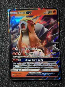 Entei GX - 10/73 - Pokemon Shining Legends Sun & Moon Ultra Rare Card NM - Image 3