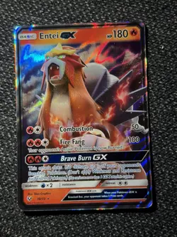 Entei GX - 10/73 - Pokemon Shining Legends Sun & Moon Ultra Rare Card NM - Image 4