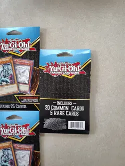 Lot Of 7 Yu-Gi-Oh! TCG SHONEN JUMP Hanger Pack 20 Common Cards 5 Rare Cards - Image 2
