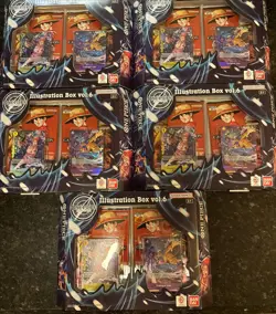 LOT OF 5 One Piece CCG Card Game Illustration Box VOL 6 IB-05 Bandai NEW CASE - Image 1