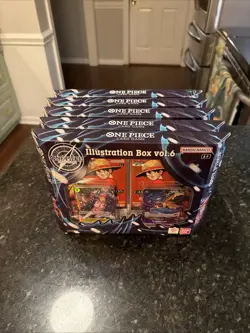 LOT OF 5 One Piece CCG Card Game Illustration Box VOL 6 IB-05 Bandai NEW CASE - Image 5