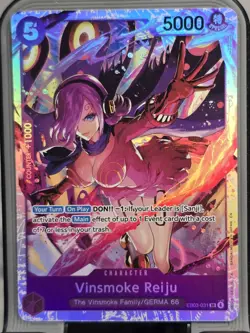 One Piece TCG - Vinsmoke Reiju PRERELEASE ENGLISH EB03-031 HEROINES SR Near Mint - Image 1