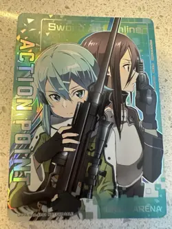 Union Arena Sword Art Online Sinon Action Point Card Foil English UEPR/SAO-AP01 - Image 1