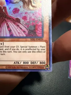 Rose Lover yugioh SESL-EN039 1st Edition Super Rare NM + 4 Card - Image 5