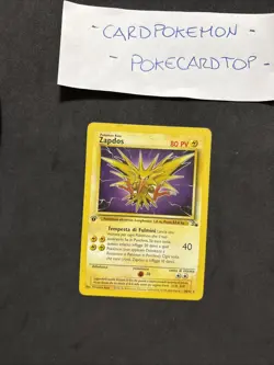 Pokemon Card Zapdos 30/62 1ST-FOSSIL-Ita-No Holo-Exc! - Image 1