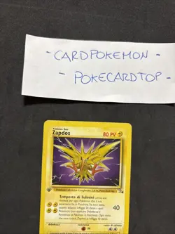 Pokemon Card Zapdos 30/62 1ST-FOSSIL-Ita-No Holo-Exc! - Image 2