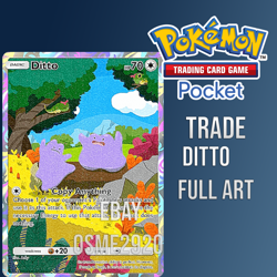 Pokemon TCG POCKET DITTO FULL ART (Trading Card Game) TCGP FAST SHIPPING - Image 1
