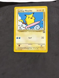 Pokemon Card Surfing Pikachu 28-promo-ita-No Holo-Exc/nm! - Image 3