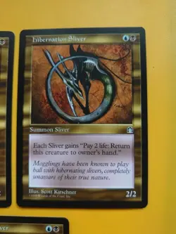 Hibernation Sliver x3 Stronghold Magic the Gathering 3 Card. - Image 3