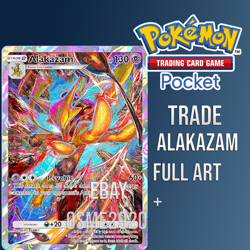 Pokemon TCG POCKET ALAKAZAM FULL ART (Trading Card Game) TCGP - Image 1