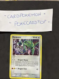 Pokemon Card Rayquaza 9/106- Holo- EX Emerald-Eng-Exc! - Image 2