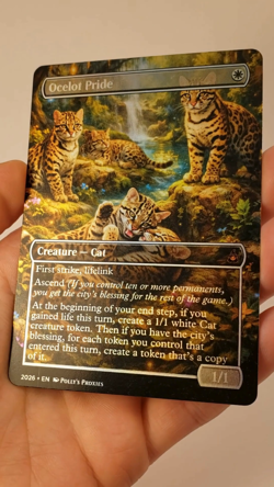Ocelot Pride FOIL Proxy Card Custom Cute Fantasy Illustrated Art - Image 2