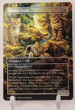 Ocelot Pride FOIL Proxy Card Custom Cute Fantasy Illustrated Art - Image 3