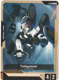 Gundam TCG - Tallgeese Unit Token - T-005 NM English - Image 1