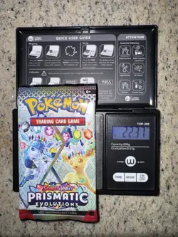 1x 22.37 Gram HEAVY Prismatic Evolutions Pack! Sealed! PRE S&V Pokemon TCG ENG - Image 1