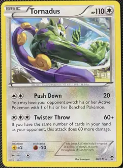 Tornadus 86/111 XY - Furious Fists Regular - Pokemon Card - Image 1